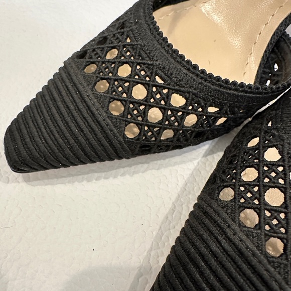Christian DIOR BLACK SLINGBACK HEELS Shoes 35 - Picture 3 of 6